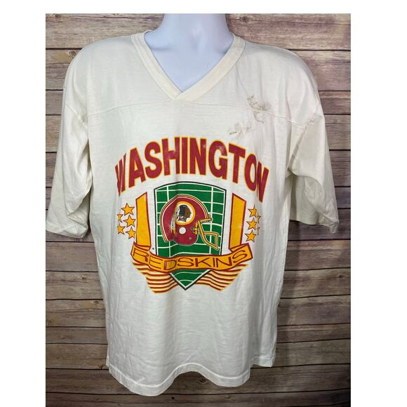 Vintage Washington Redskins NFL Shirt – Size Small, 21x27 Quarter Sleeve 90s Era - Picture 1 of 10